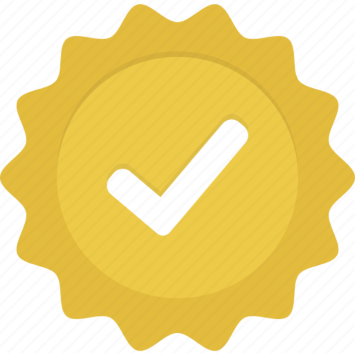 an image of a gold checkmark